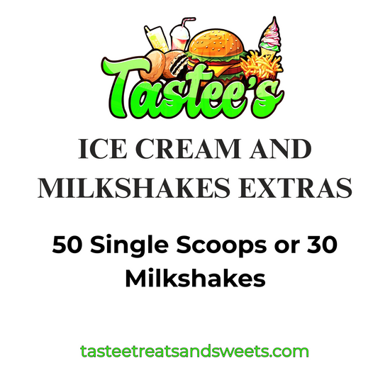 Ice cream and milkshakes extras